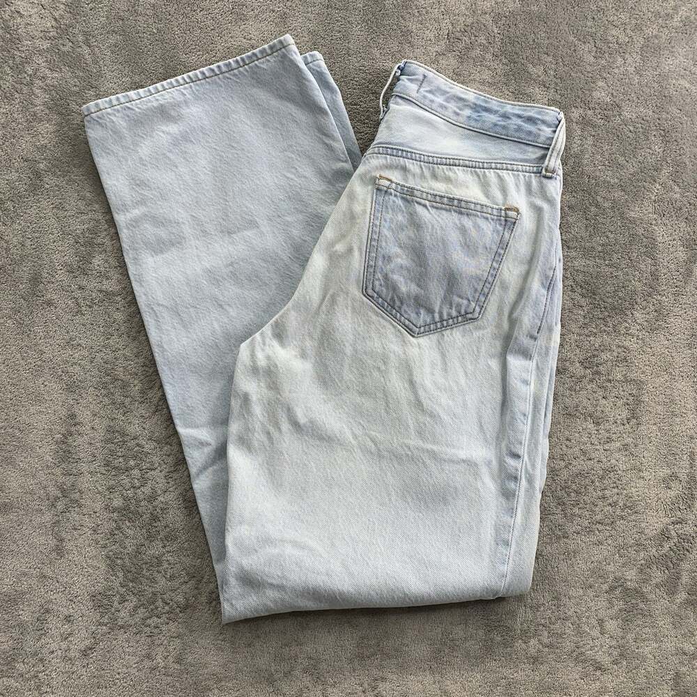 Abercrombie & Fitch The Loose High Rise Jeans Women 25 0R Blue Curve Love Denim